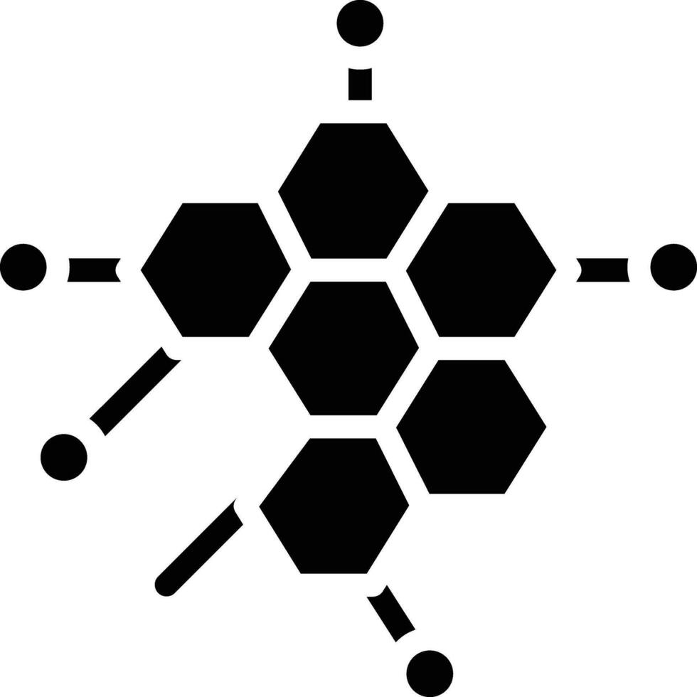 icône de vecteur de molécules