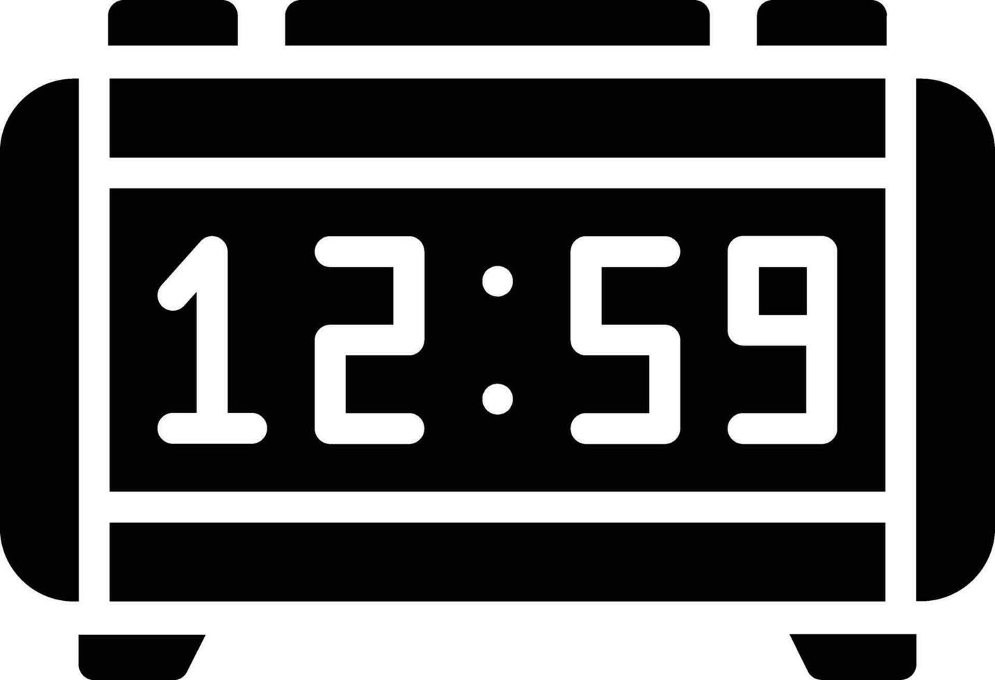 icône de vecteur d & # 39; horloge numérique