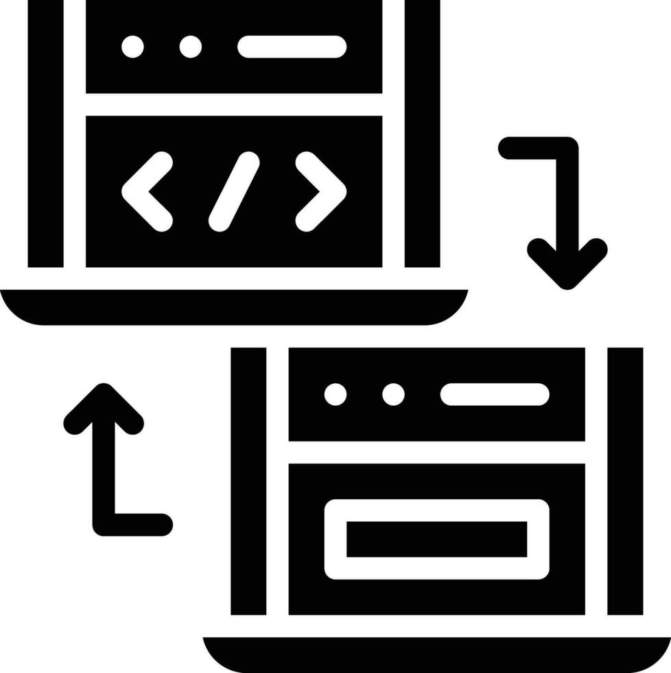 en ligne fichier transfert vecteur icône