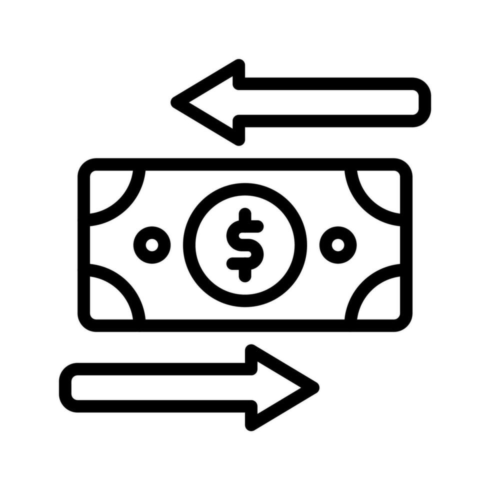 dollar devise icône ou logo illustration contour style. Icônes commerce électronique. vecteur