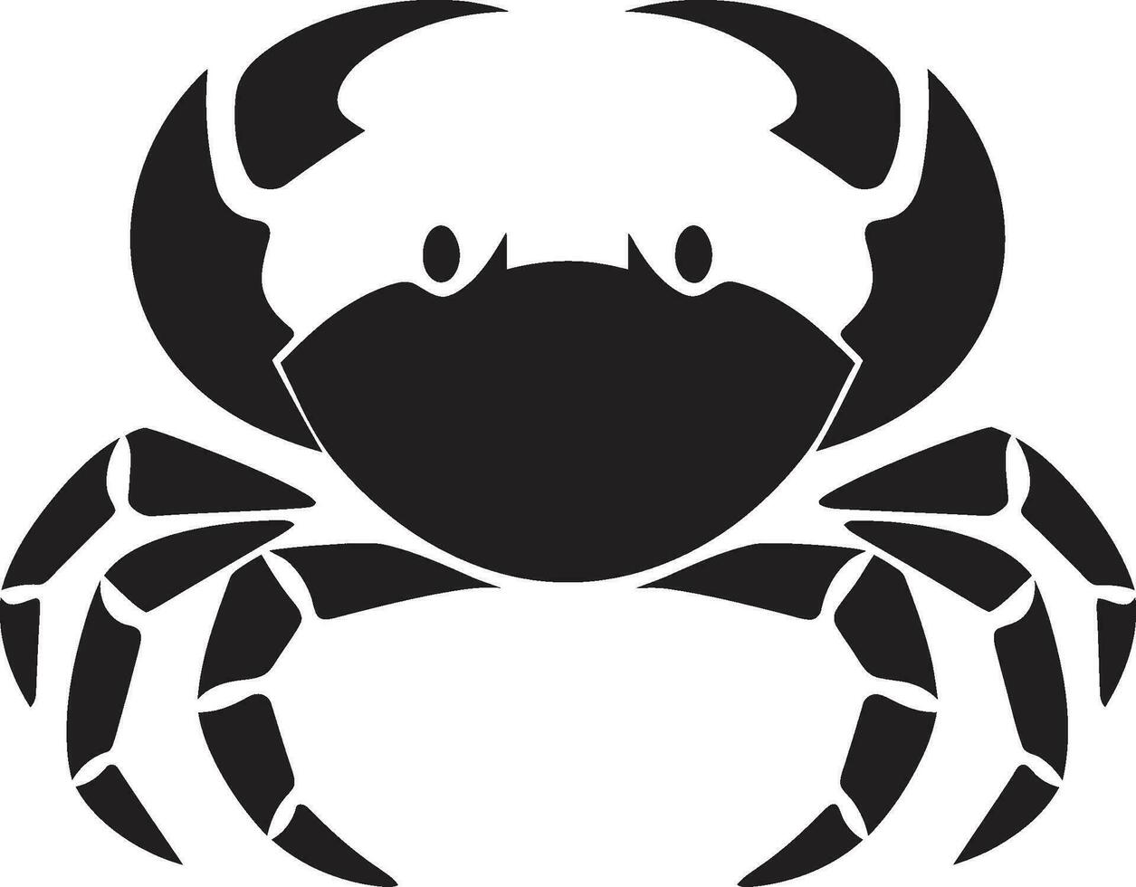 vague guerrier vecteur Crabe icône littoral le commandant Crabe emblème vecteur