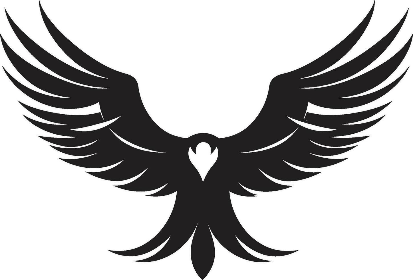 gracieux prédateur profil Aigle vecteur conception Aigle œil majesté noir Aigle icône