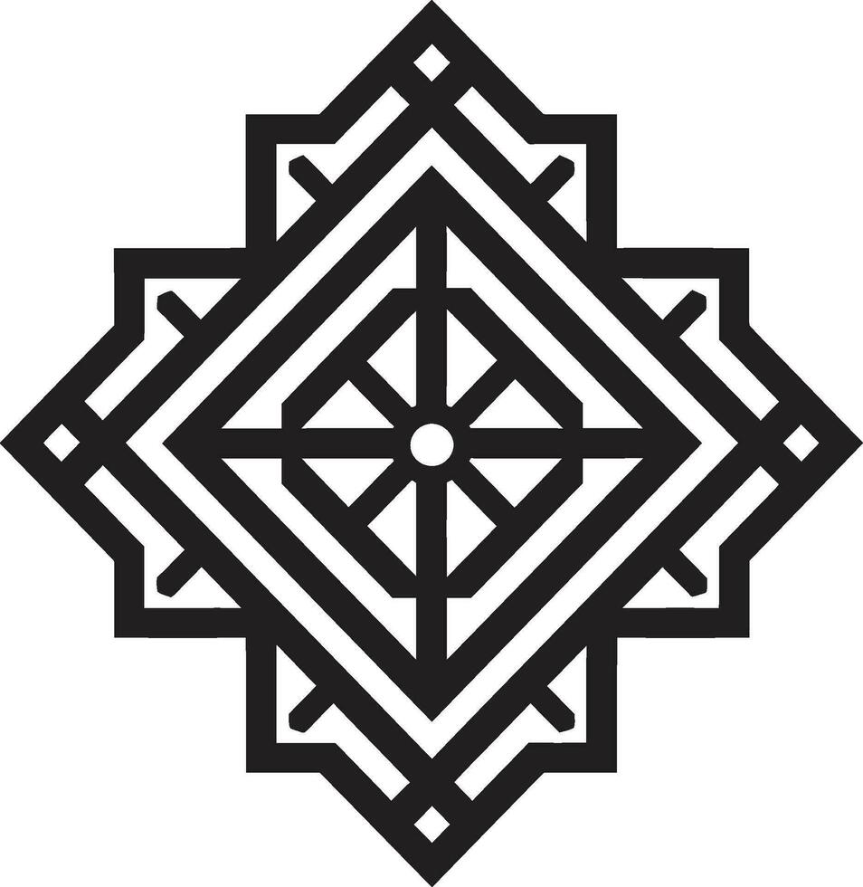 polygonage matrice iconique géométrique dessins formesymétrie lien artisanat géométrique Icônes vecteur
