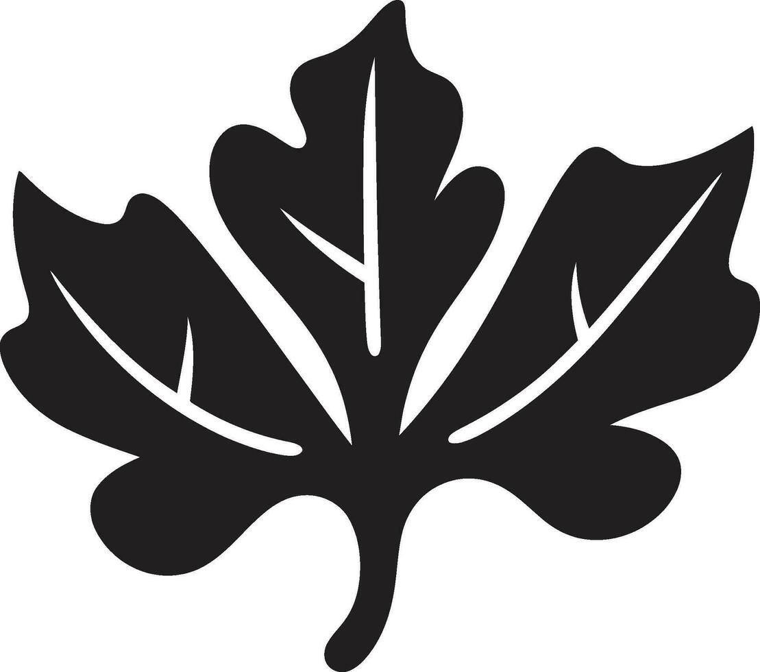 rustique résistance lierre chêne icône illustration sain feuillage iconique lierre chêne marque vecteur