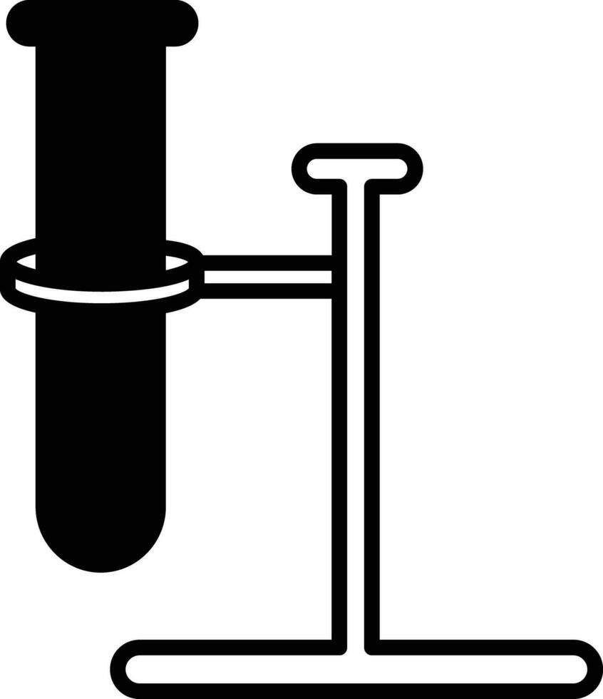 laboratoire solide glyphe vecteur illustration