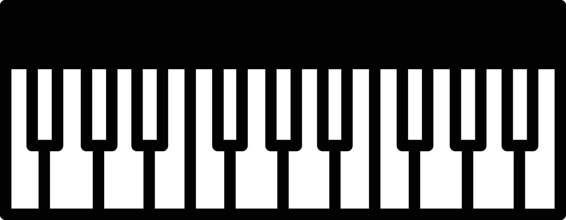 clavier solide glyphe vecteur illustration