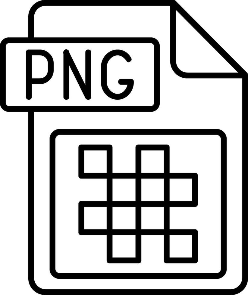 png fichier format ligne icône vecteur