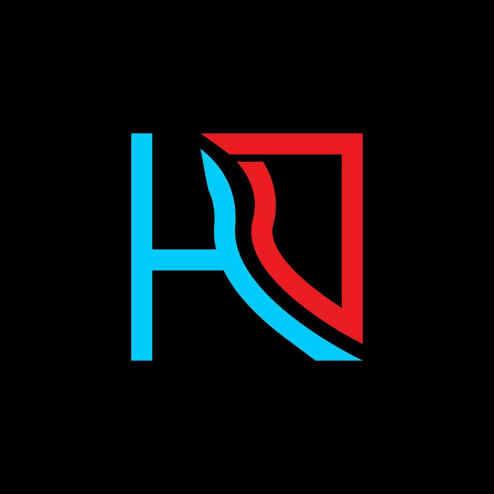 HD lettre logo vecteur conception, HD Facile et moderne logo. HD luxueux alphabet conception
