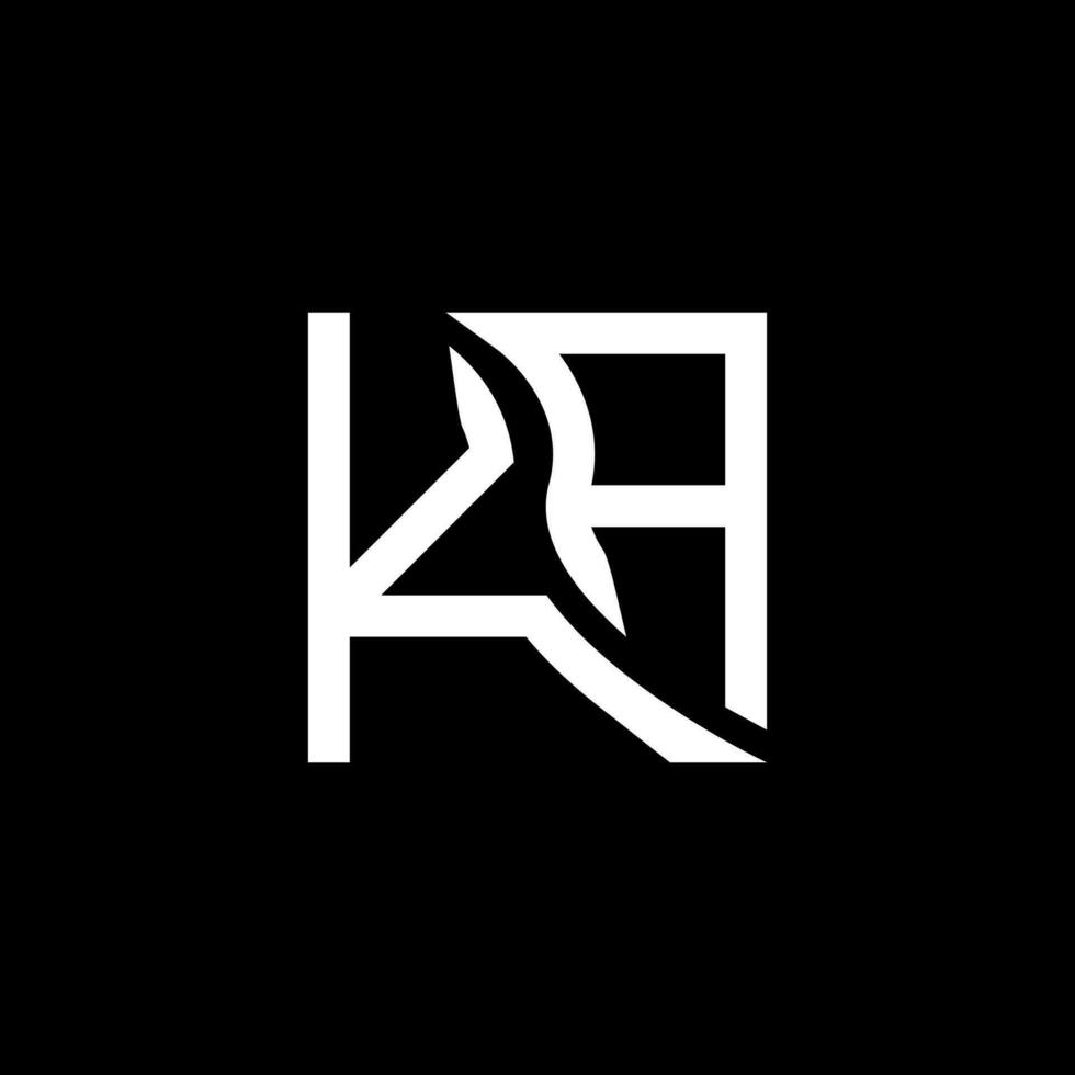 ka lettre logo vecteur conception, ka Facile et moderne logo. ka luxueux alphabet conception