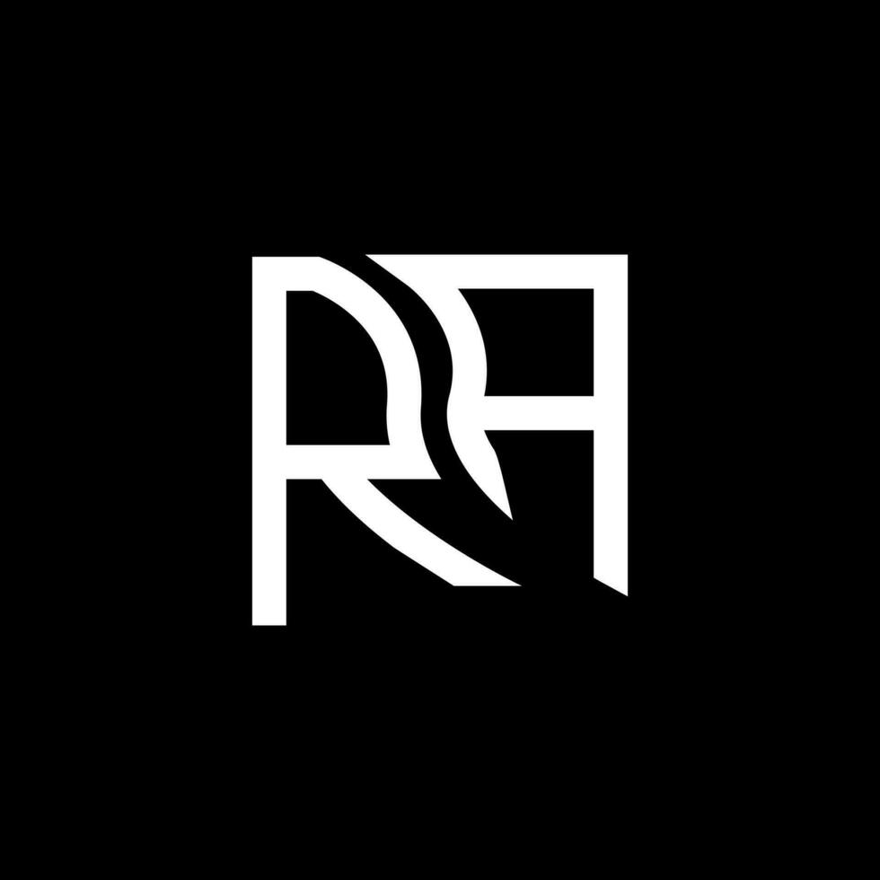 ra lettre logo vecteur conception, ra Facile et moderne logo. ra luxueux alphabet conception