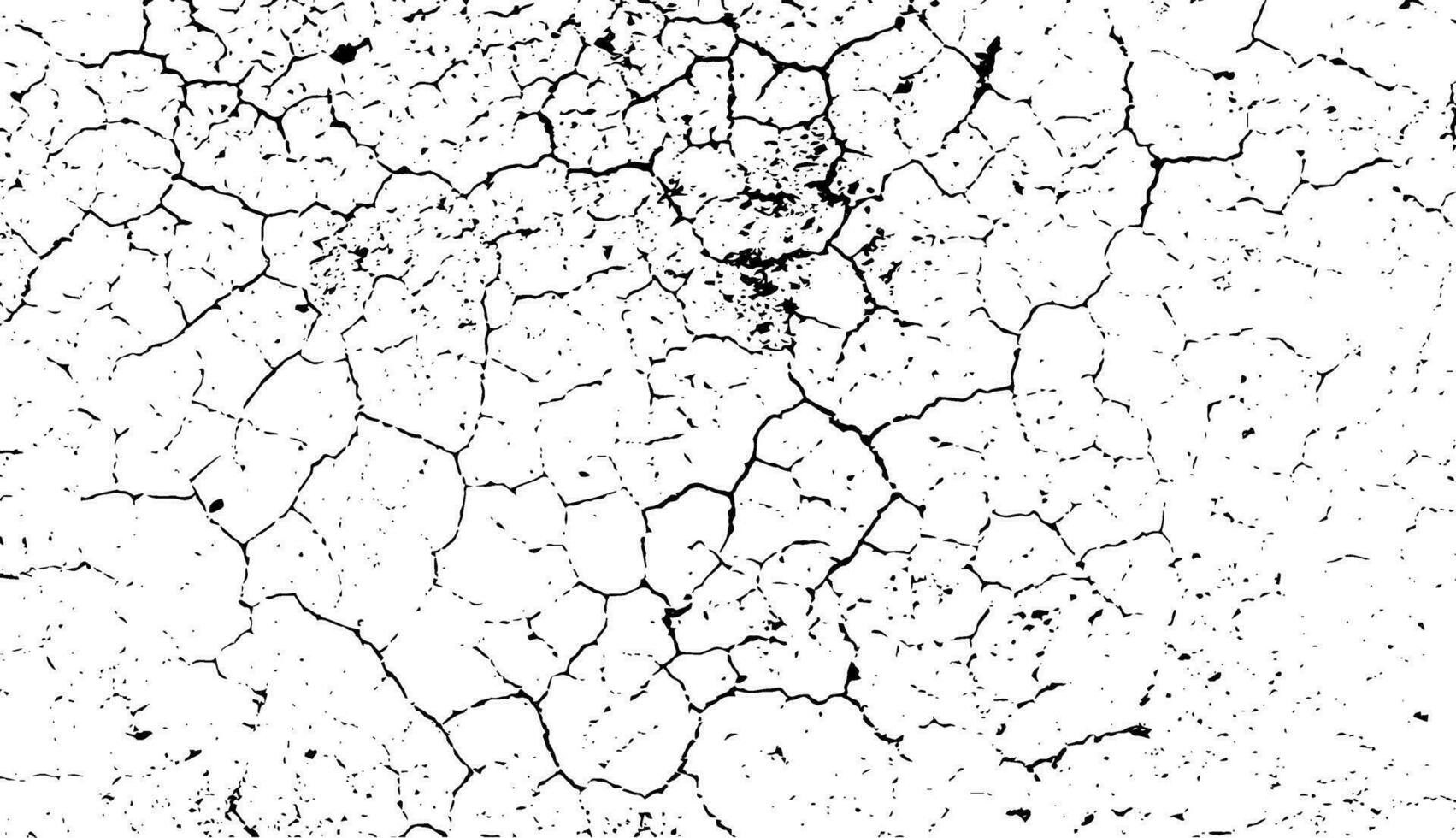une noir et blanc image de une fissuré mur fissuré fissuré texture arrière-plan, texture fissure texture sol fracturé texture des fissures boue calcaire béton texture argile séché poussiéreux texture crépiter vecteur