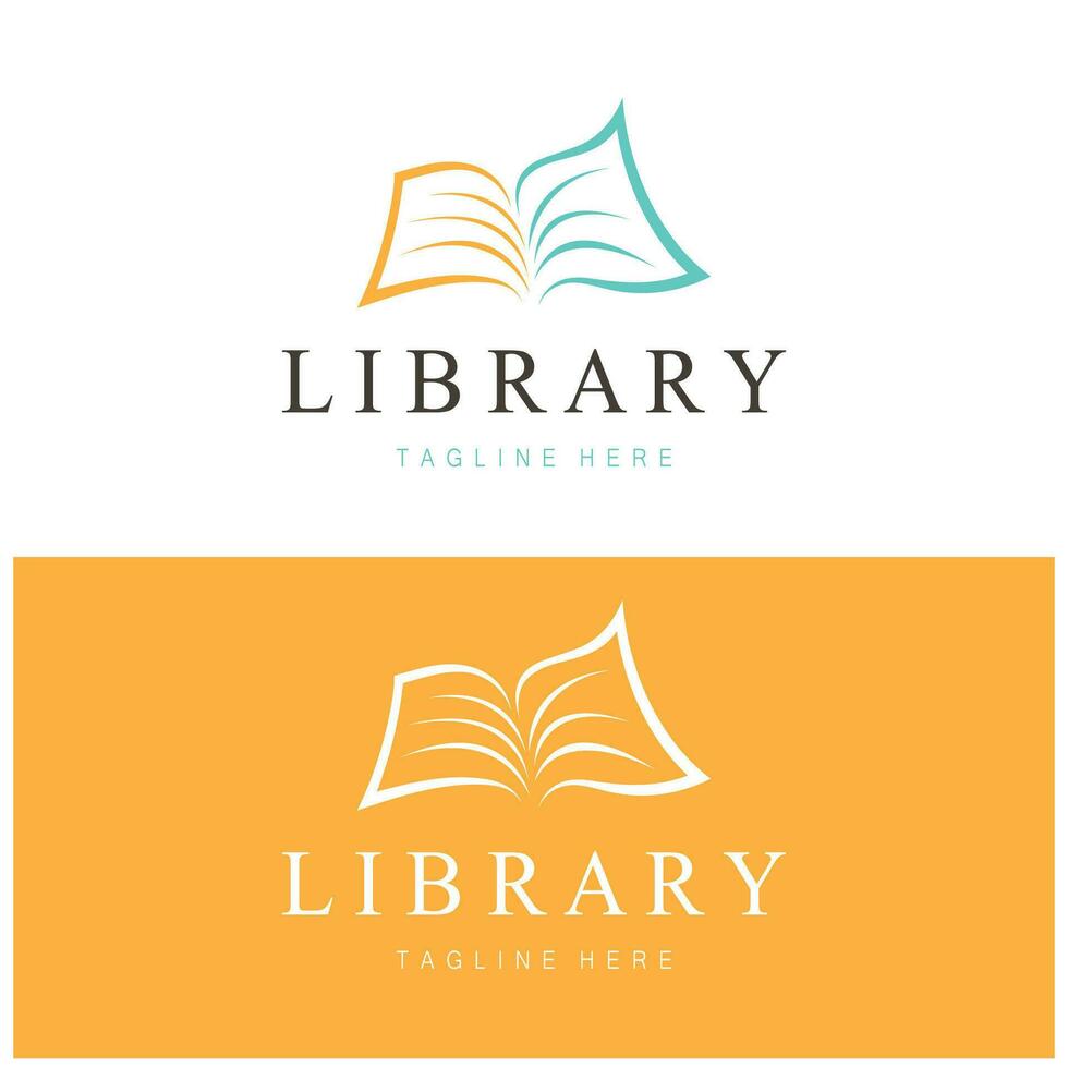 livre ou bibliothèque logo pour les librairies, livre entreprises, éditeurs, encyclopédies, bibliothèques, éducation, numérique livres, vecteurs vecteur