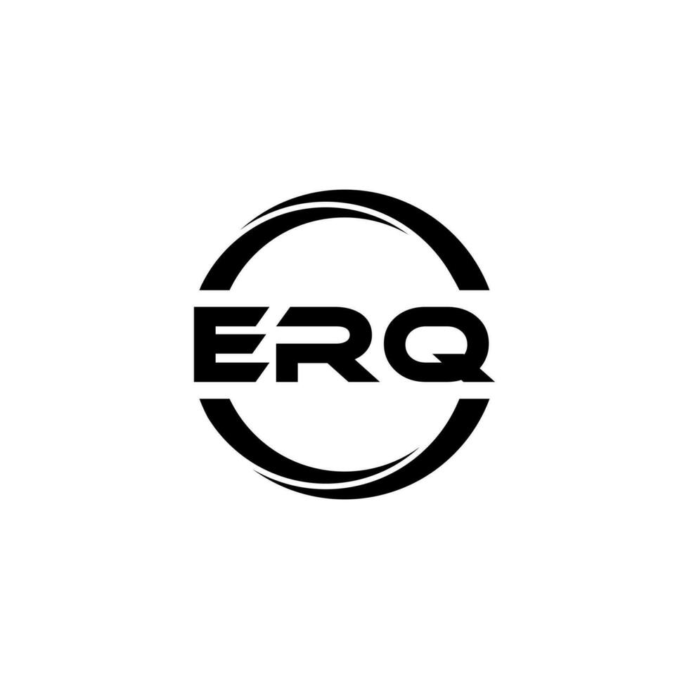 erq lettre logo conception, inspiration pour une unique identité. moderne élégance et Créatif conception. filigrane votre Succès avec le frappant cette logo. vecteur