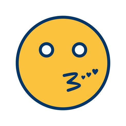 Embrasser Emoji Vector Icon