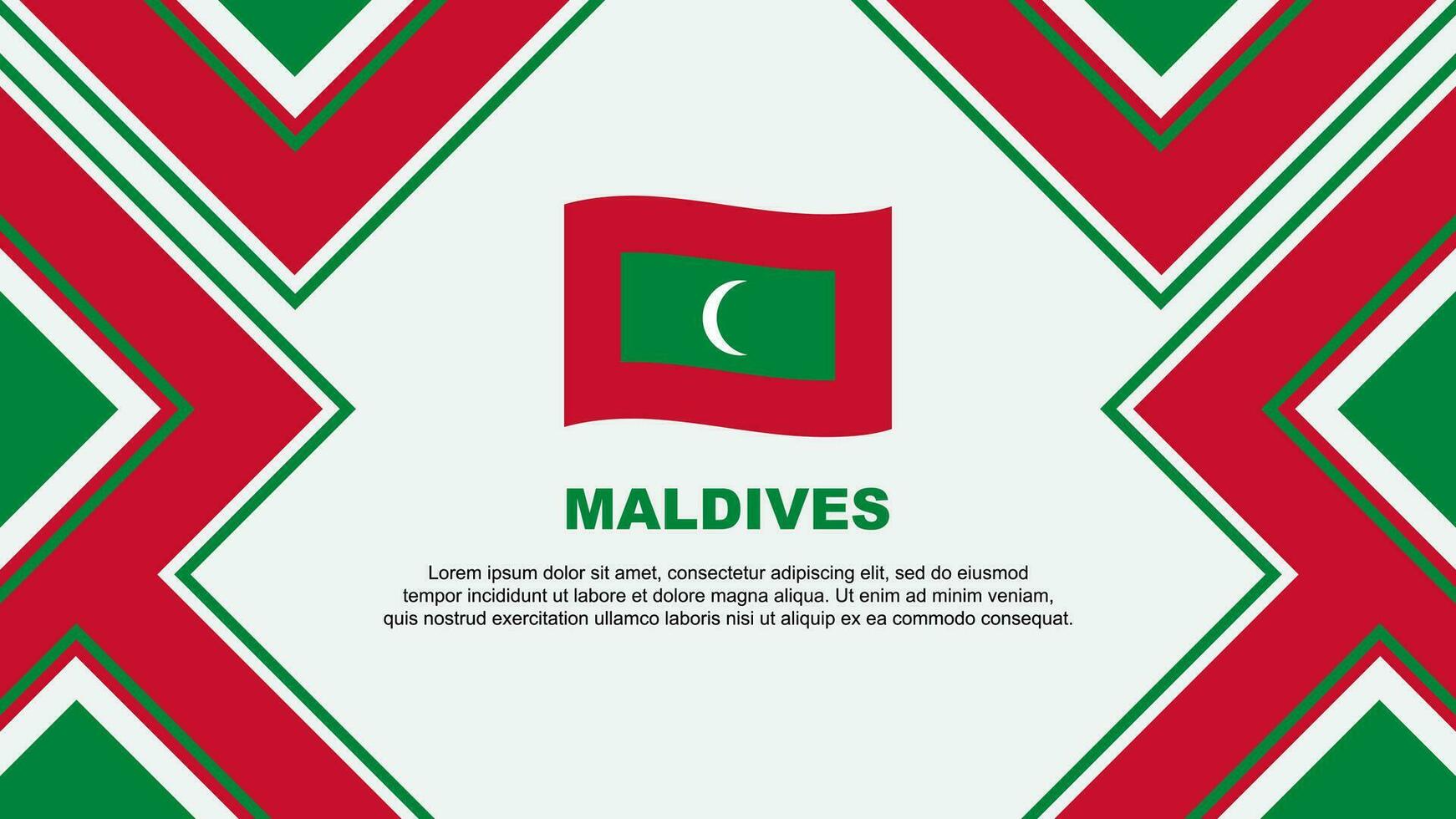 Maldives drapeau abstrait Contexte conception modèle. Maldives indépendance journée bannière fond d'écran vecteur illustration. Maldives vecteur