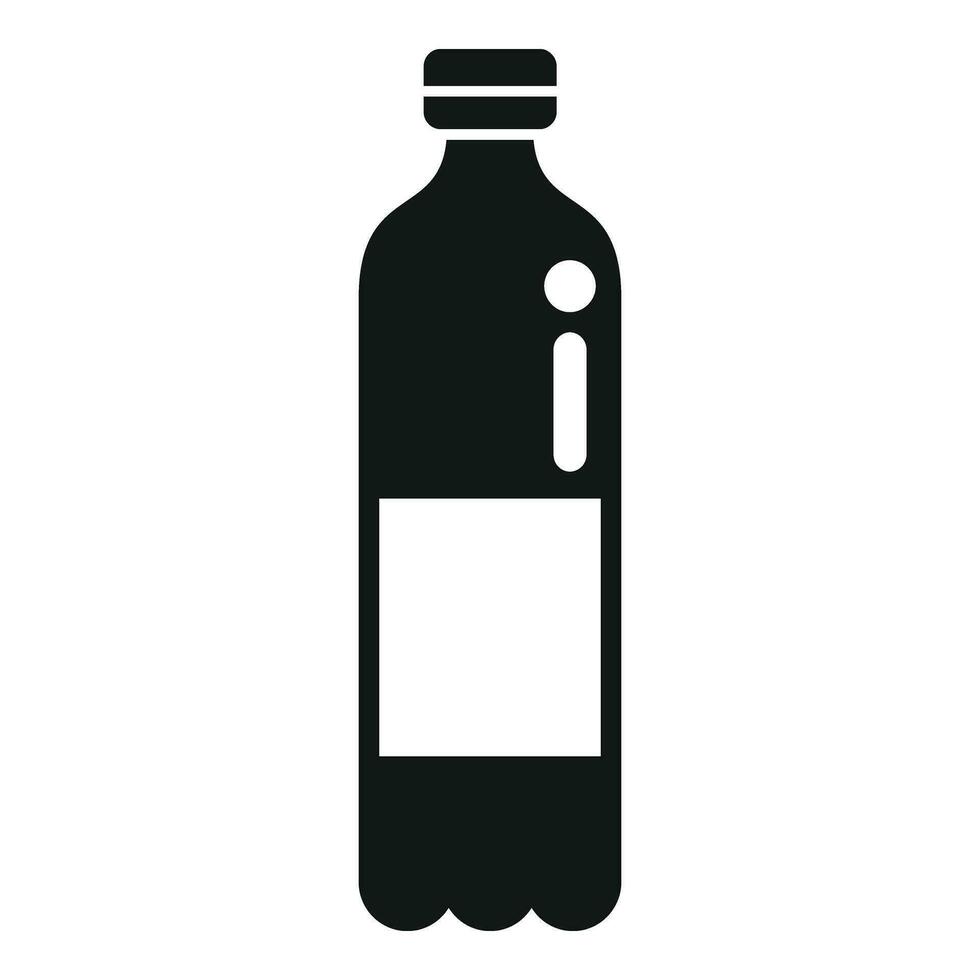 minéral l'eau bouteille icône Facile vecteur. en buvant machine la fourniture vecteur