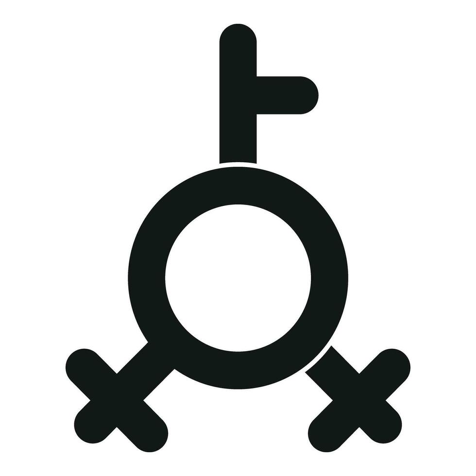 Humain le sexe identité icône Facile vecteur. trans soutien vecteur