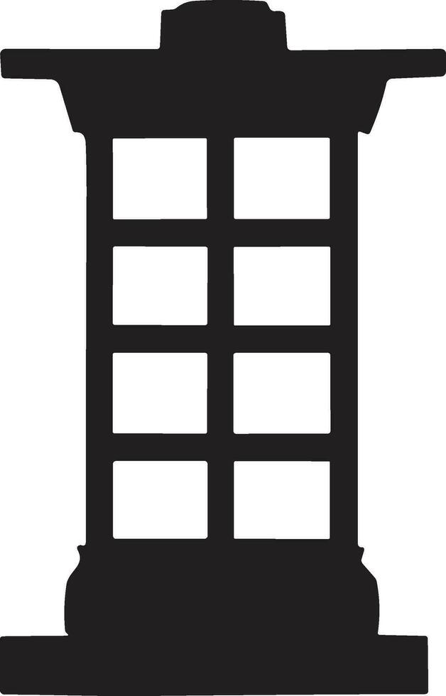 ai généré Japonais porte logo ou chinois lanterne dans ancien style vecteur