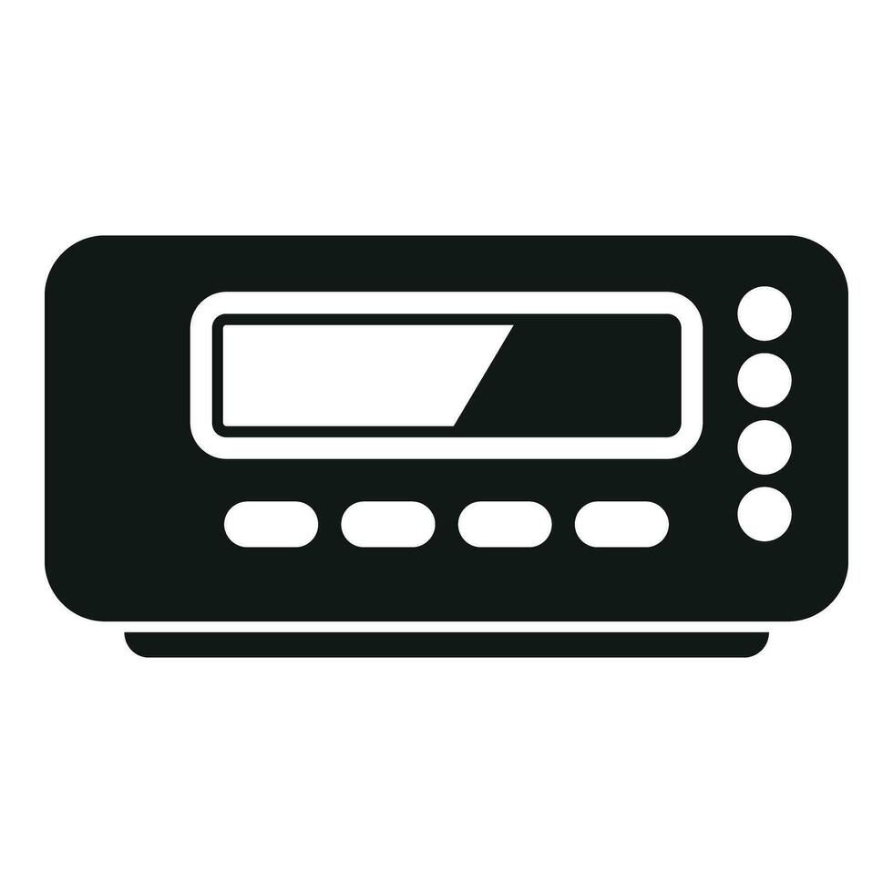 taximètre dispositif app icône Facile vecteur. radio taux balade vecteur