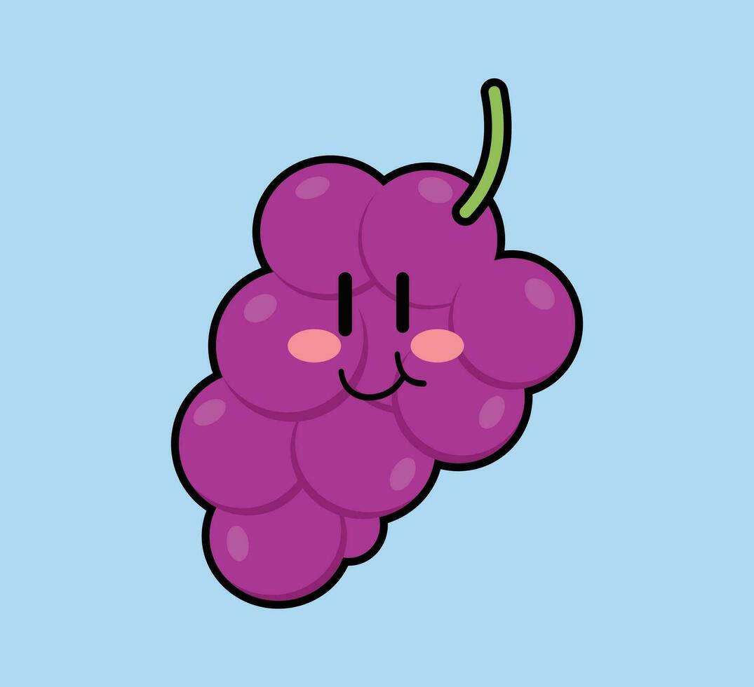 mignonne dessin animé fruit vecteur art. Facile et amusement conception pour des gamins