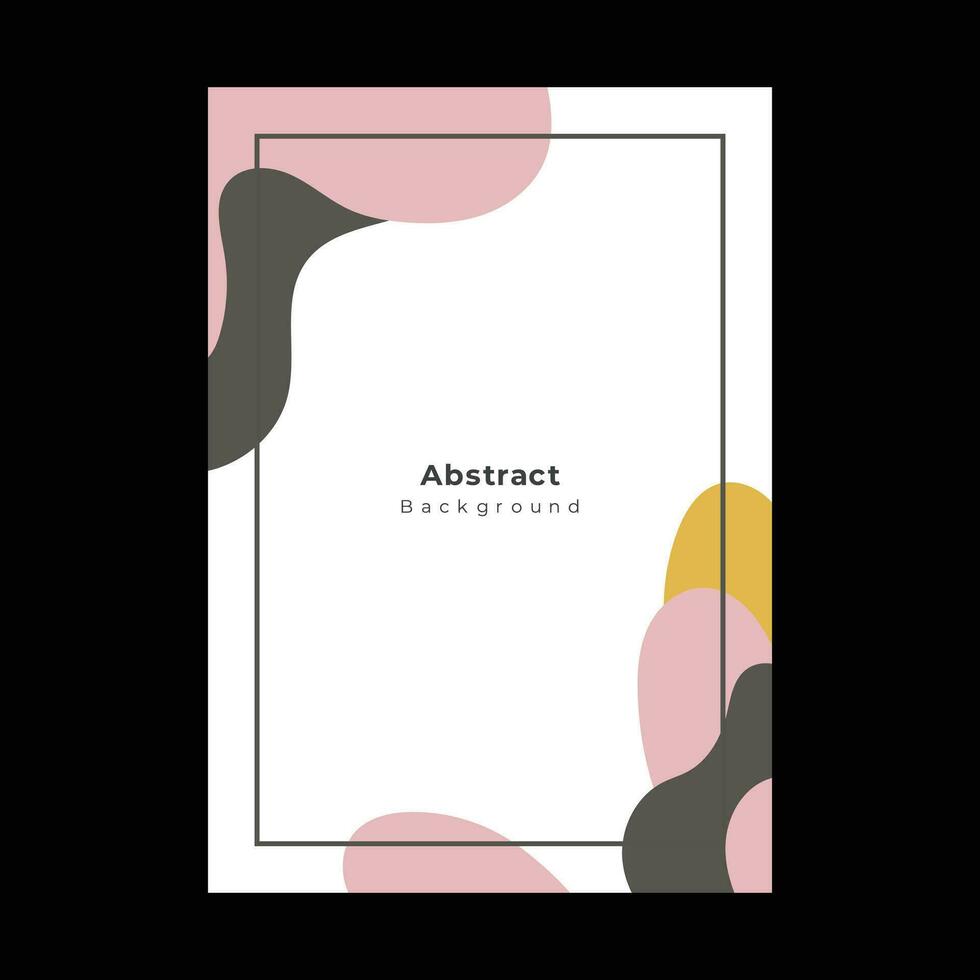 abstrait formes couverture brochure prospectus modèle portrait Contexte vecteur