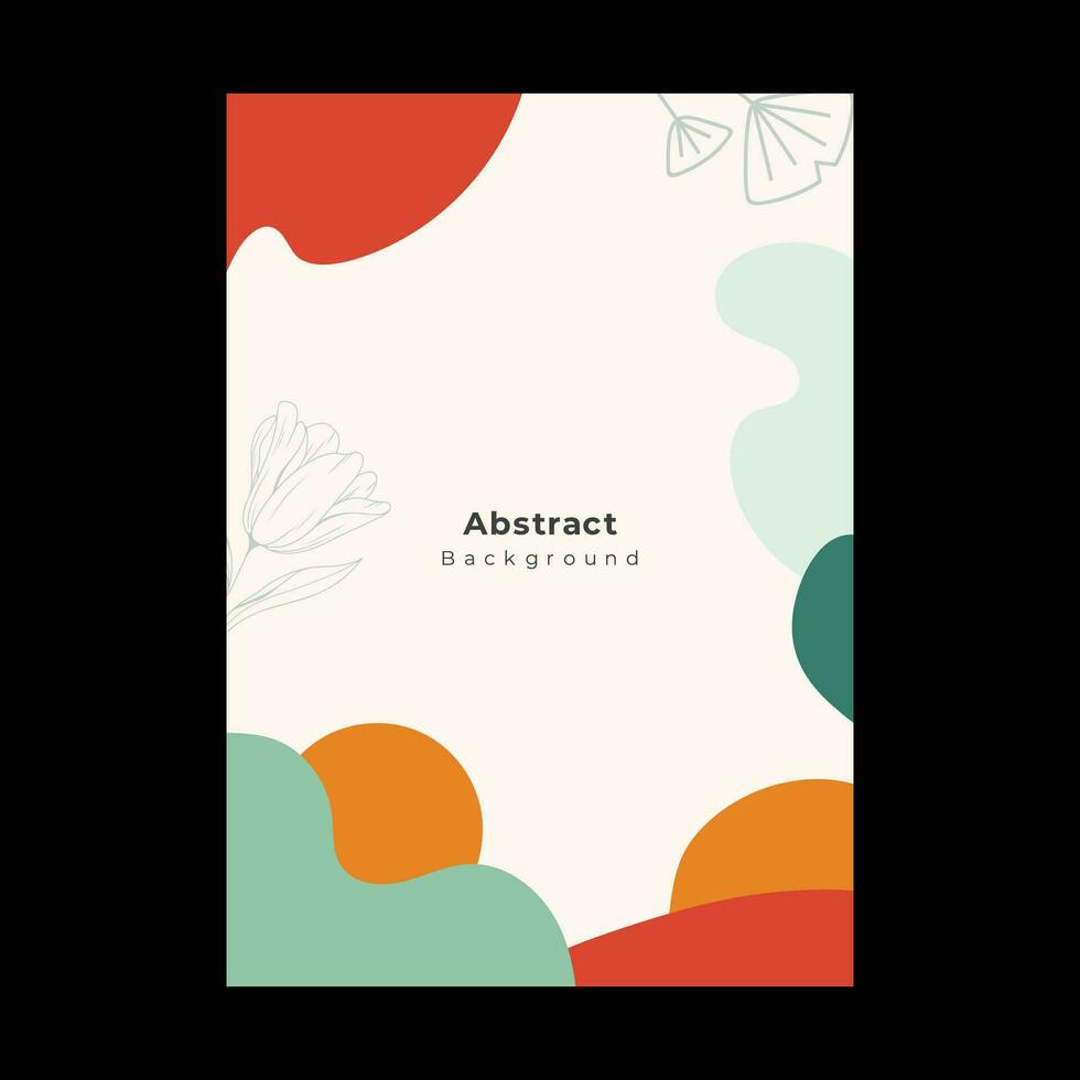 abstrait formes couverture brochure prospectus modèle portrait Contexte vecteur