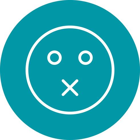 Muet Emoji Vector Icon