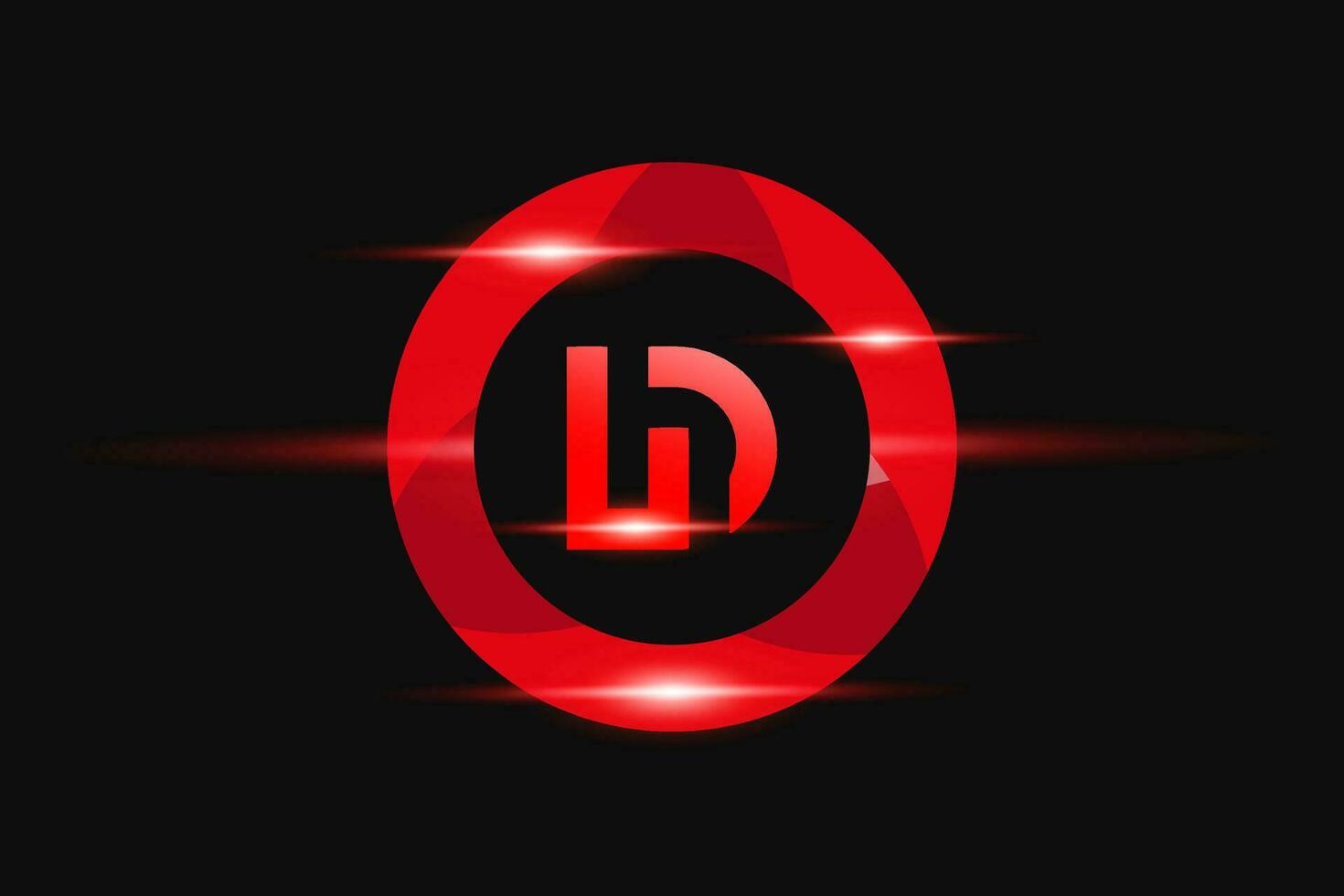 dl rouge logo conception. vecteur logo conception pour entreprise.