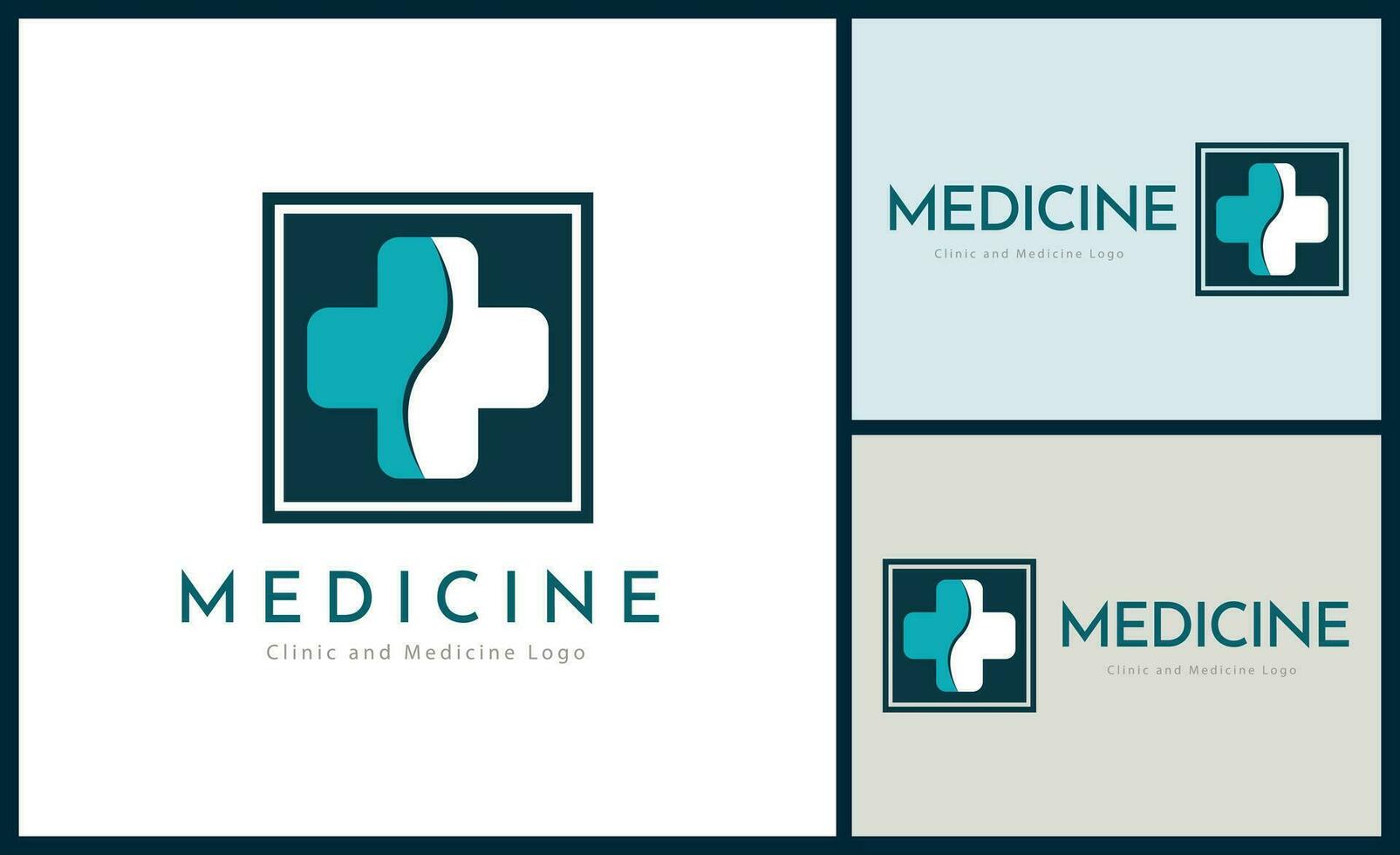 médicament traverser pharmacie hôpital clinique logo modèle conception vecteur