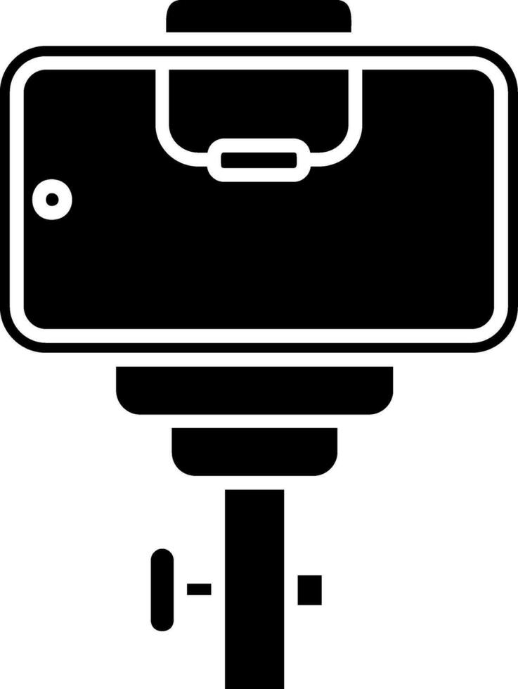 icône de glyphe de selfie vecteur