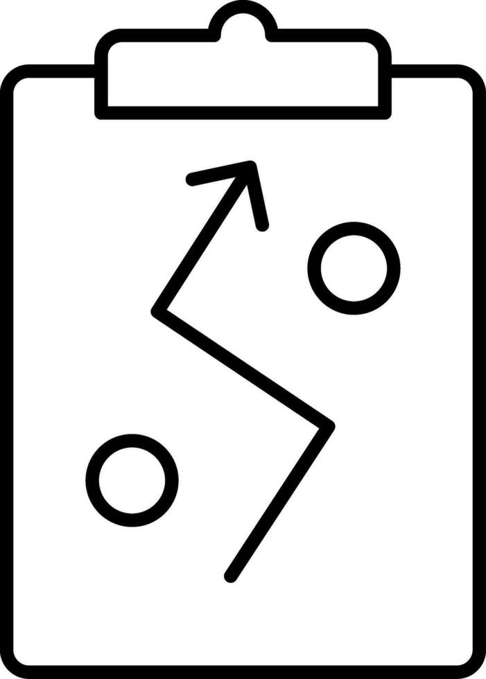 icône de ligne de stratégie vecteur