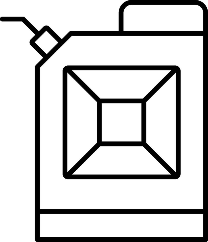 icône de ligne de carburant écologique vecteur