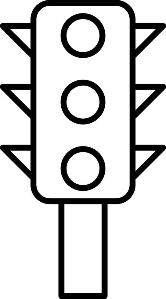 icône de la ligne de contrôle de la circulation vecteur