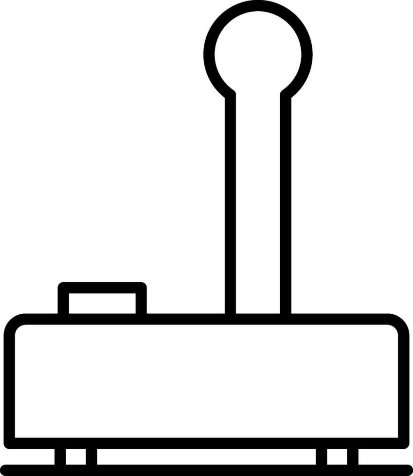 icône de ligne de manette de jeu vecteur
