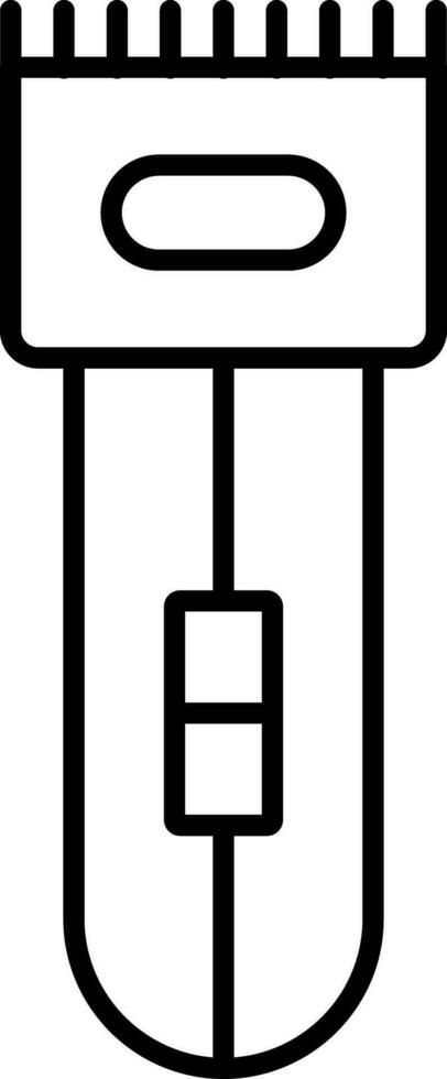 icône de ligne de rasoir électrique vecteur