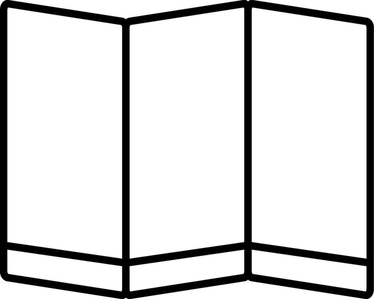 pliant écran ligne icône vecteur