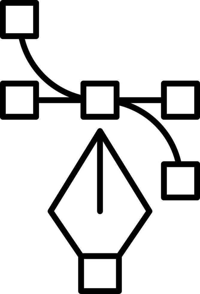 icône de ligne vectorielle vecteur