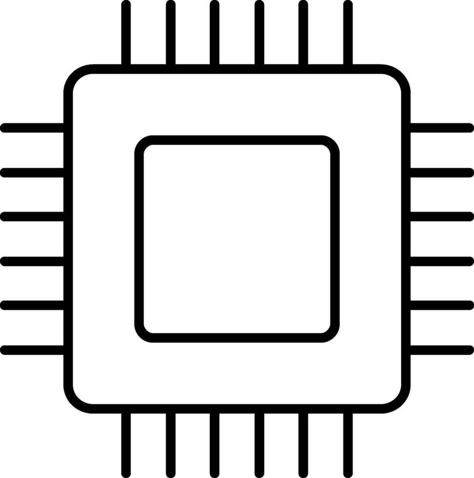 icône de ligne de circuit imprimé vecteur