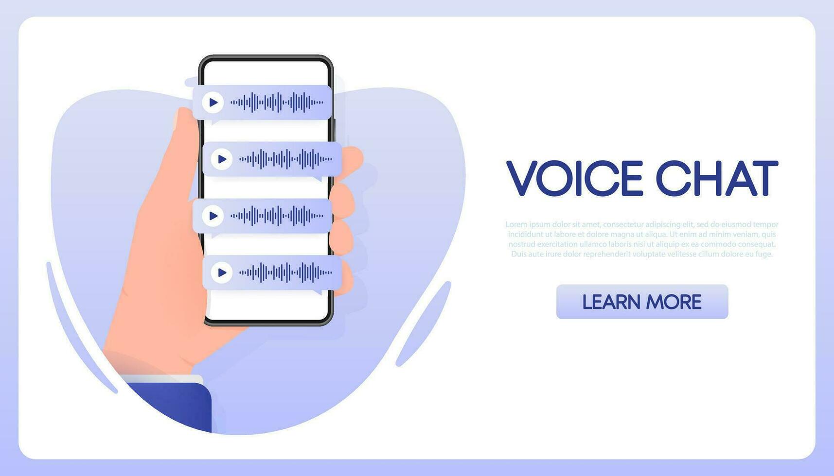 voix messages bulles, message notification. messagers et social médias. vecteur illustration.