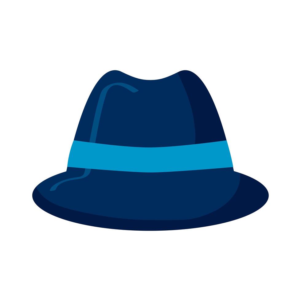 chapeau masculin bleu vecteur