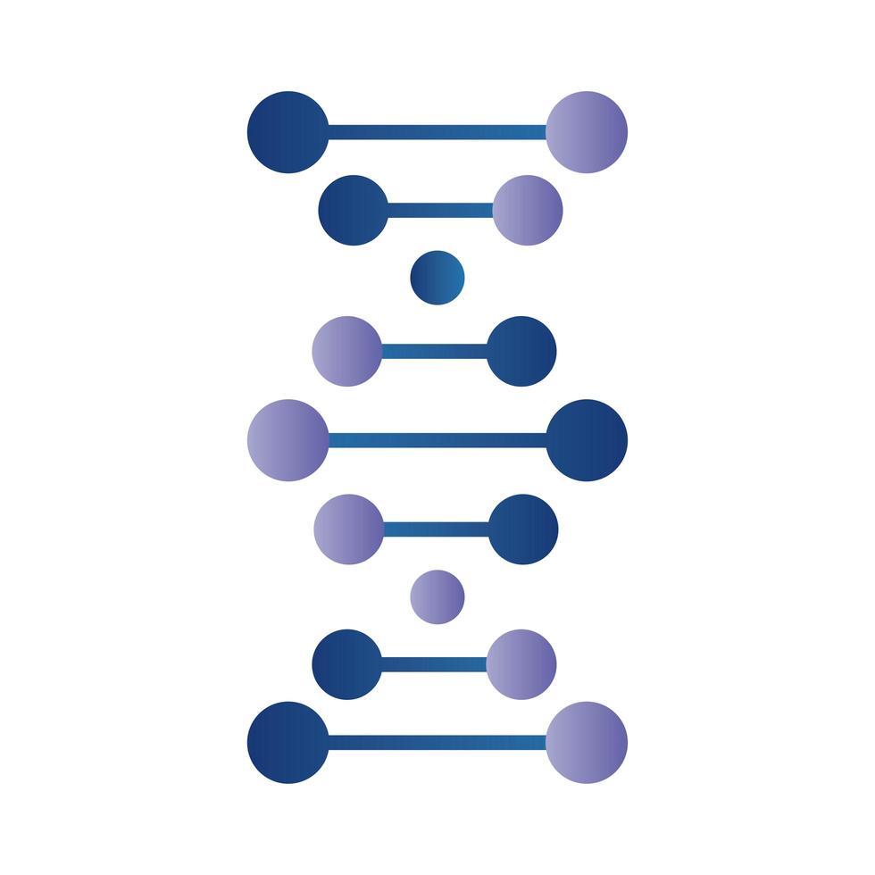 ADN bleu et violet vecteur