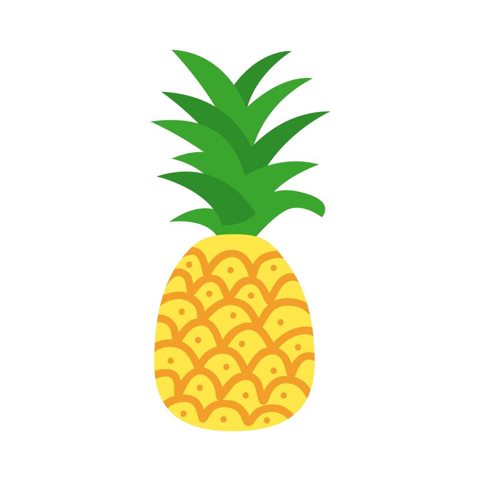 icône dessinée d'ananas vecteur
