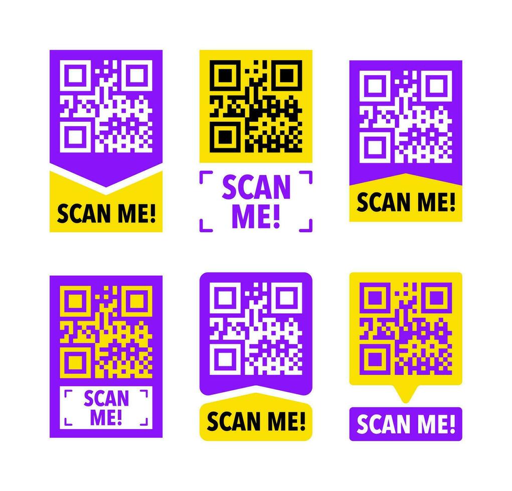 analyse moi icône avec qr code. une inscription analyse moi. qr code étiqueter. vecteur