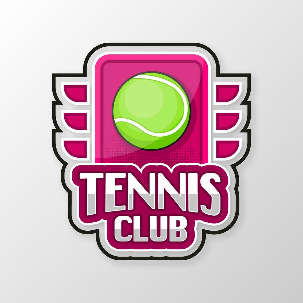 tenis balle. sport Jeu tournoi. ligue équipe et ventilateur club. vecteur illustration.