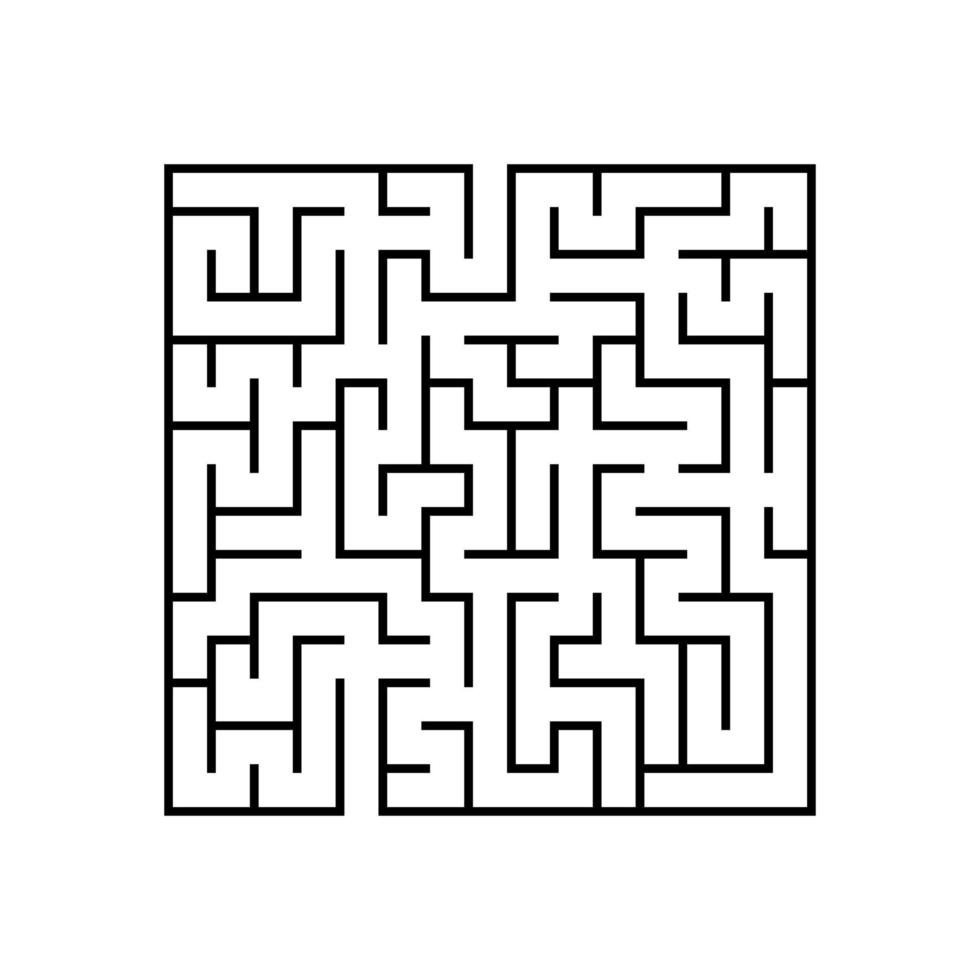 labyrinthe abstrait. jeu éducatif pour les enfants. casse-tête pour les enfants. énigme du labyrinthe. trouver le bon chemin. illustration vectorielle. vecteur