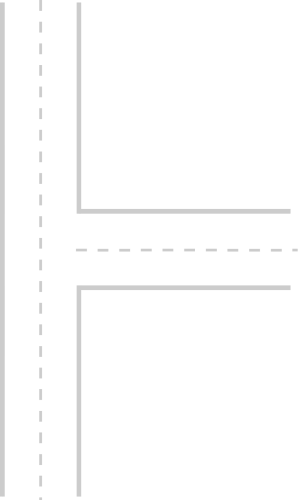 perpendiculaire route carte outil vecteur