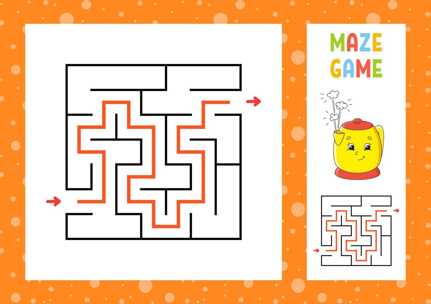 Labyrinthe. jeu pour les enfants. labyrinthe amusant. feuille de travail de développement de l'éducation. page d'activité. casse-tête pour les enfants. style de dessin animé mignon. énigme pour le préscolaire. énigme logique. illustration vectorielle de couleur. vecteur