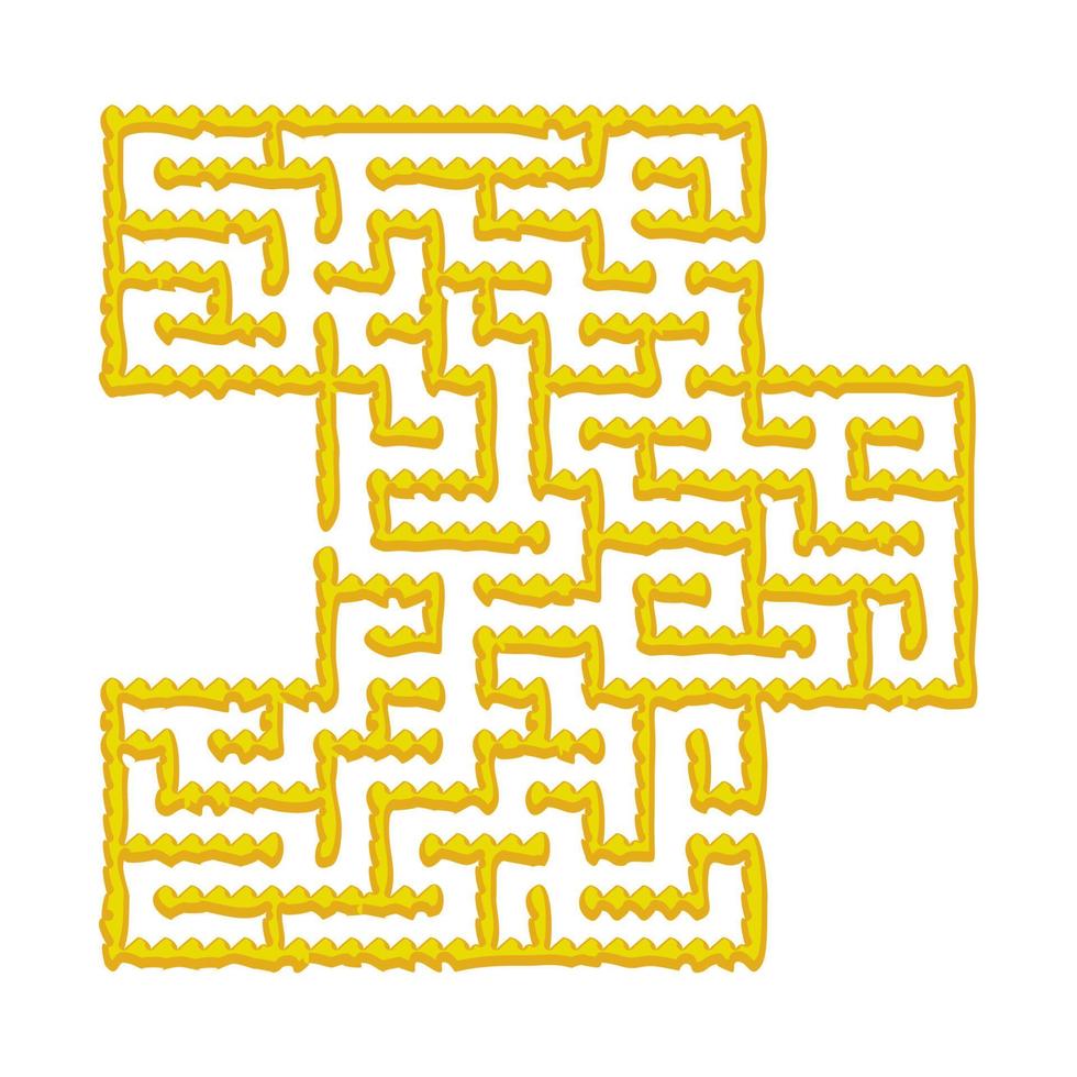 labyrinthe abstrait. jeu éducatif pour les enfants. casse-tête pour les enfants. énigme du labyrinthe. trouver le bon chemin. illustration vectorielle. vecteur