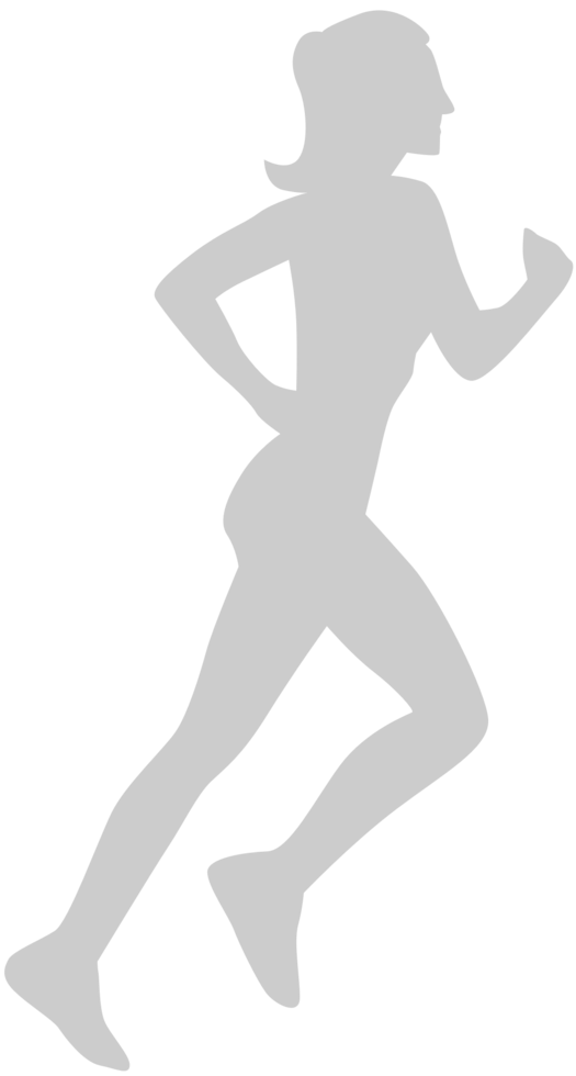 courir femme vecteur