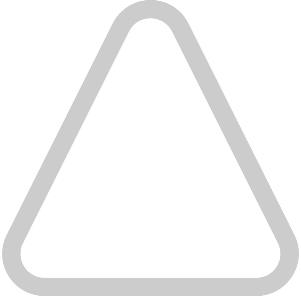 triangle contour arrondi vecteur